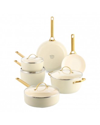 Set 10 piese pentru gatit, cream, Padova - GREENPAN